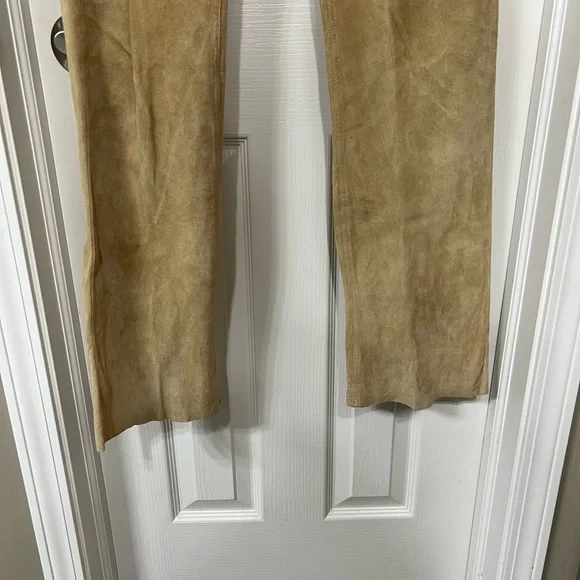 Hugo Buscati Collection Vintage 100% Leather Pants Size 14 - Picture 2 of 10